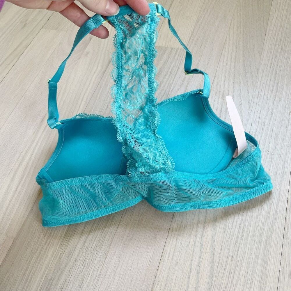 BUY 1 GET 1 FREE BUY 1 GET 1 FREE Victoria’s Secret 34a Racerback push up teal a - Picture 4 of 6
